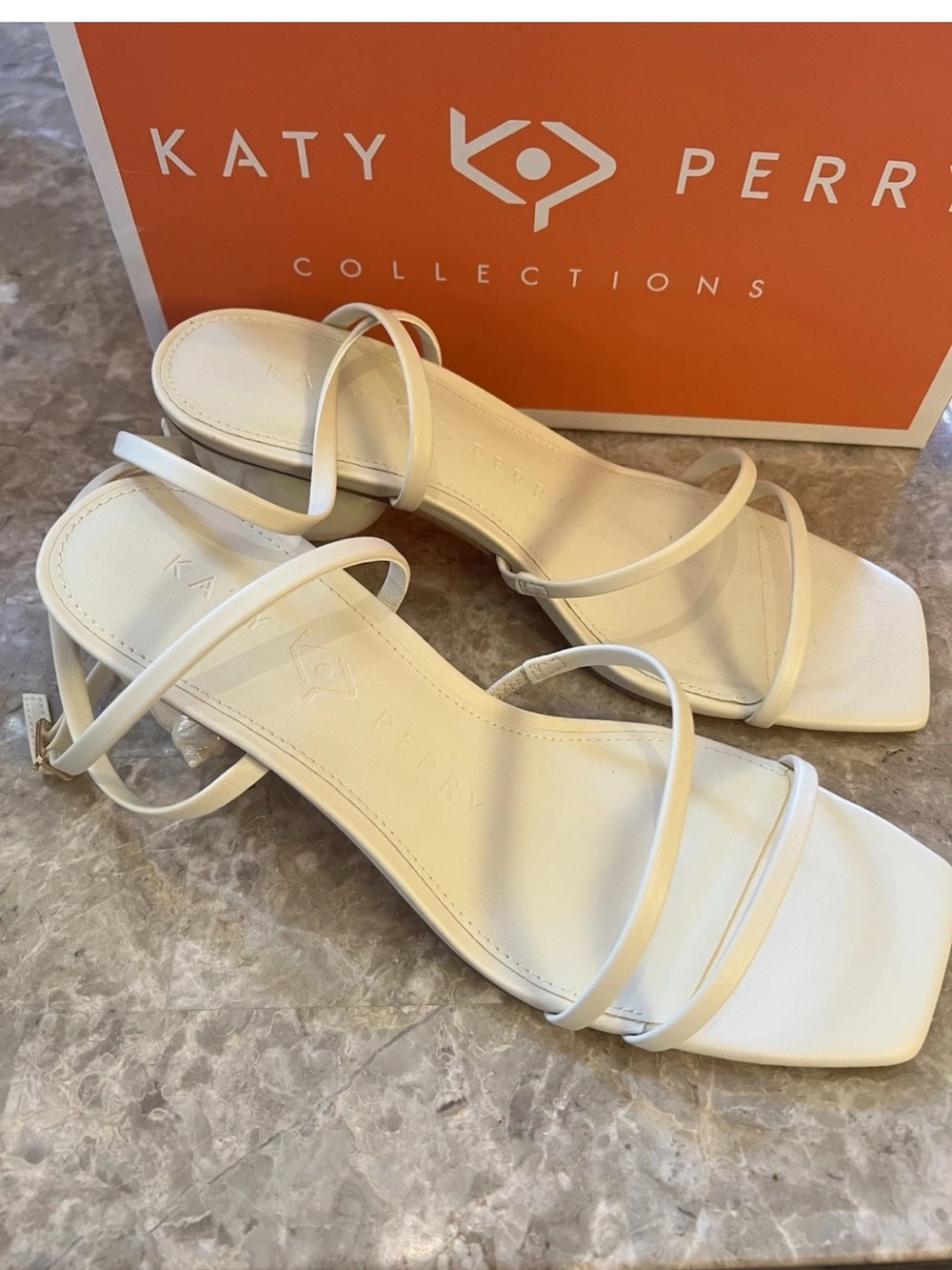 KATY PERRY MARITIME STRAPPY SANDAL CHALK NEW 8.5 - Picture 3 of 8